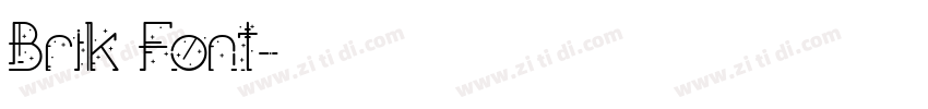 Brik Font字体转换